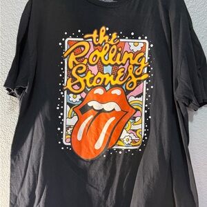 The Rolling Stones Black Graphic Tee - Short Sleeve